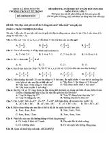 Đề thi Học kì 2 Toán 7 năm 2025-2026 trường THCS Lý Tự Trọng (Phú Thọ)